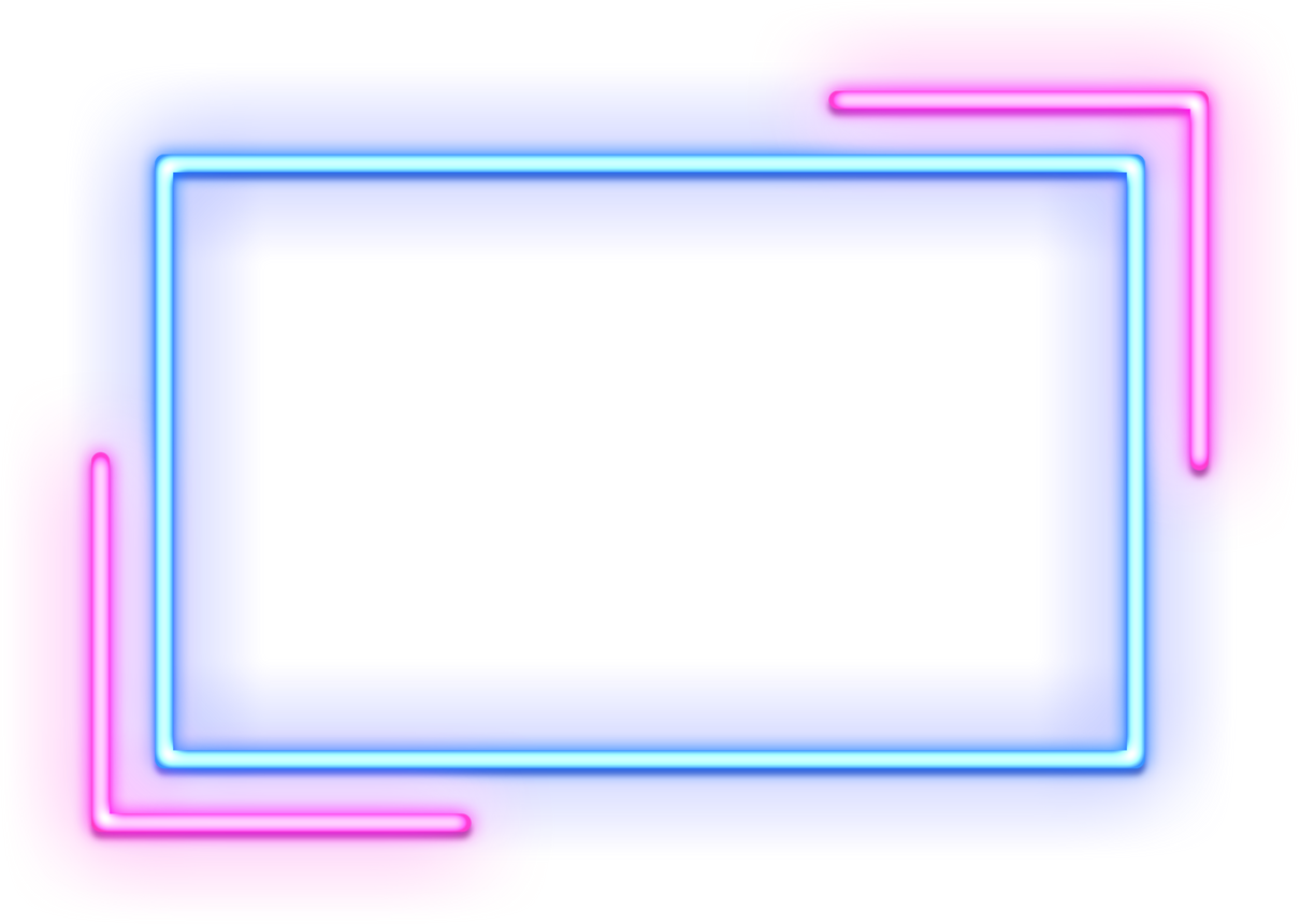 Neon Frame Rectangle Geometric